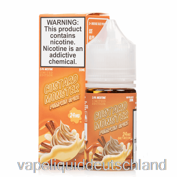 Kürbisgewürz – Custard Monster Salts – 30 Ml 24 Mg Vape Deutschland